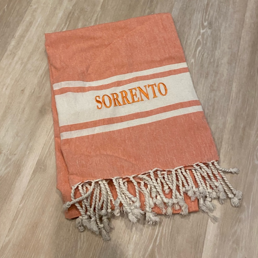 Large cotton shawl. From Sorrento Italy.